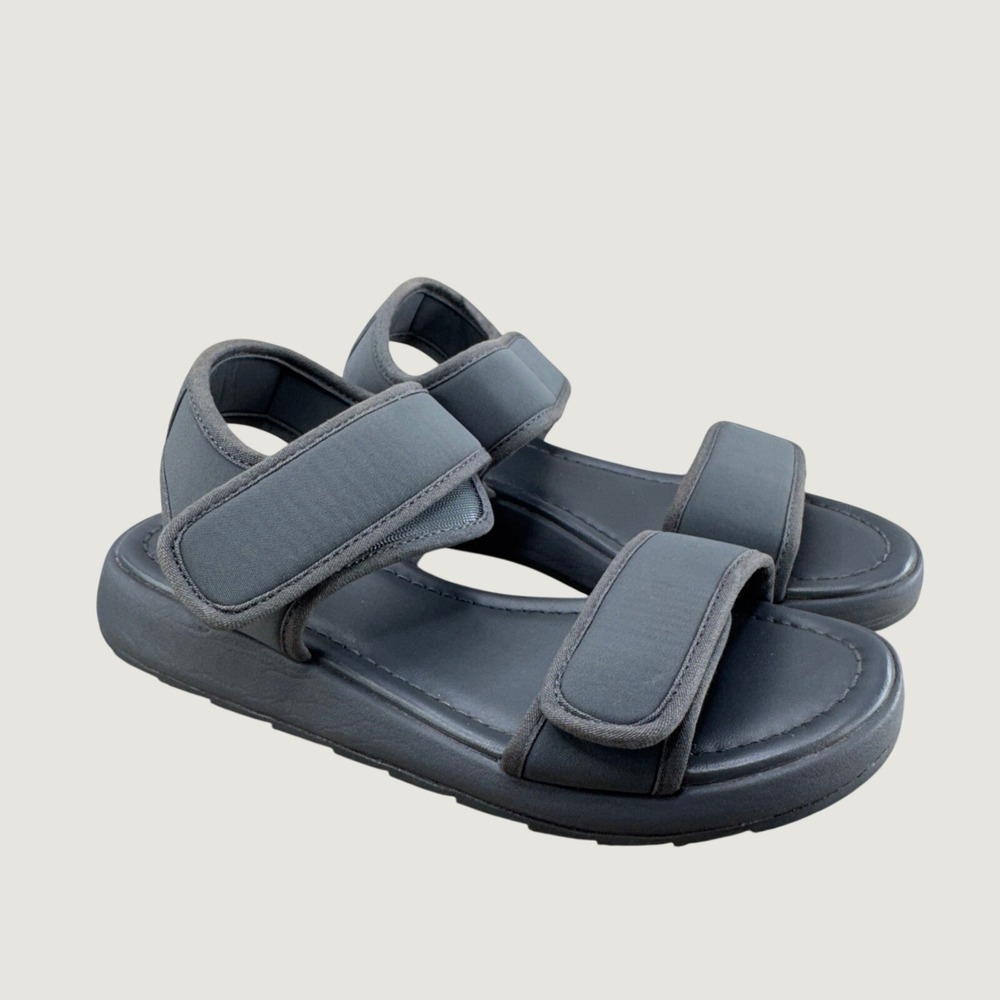 TWOOBS The OG Sandals Womens 38 7 7.5 Gray Platform Minimalist Vegan Strappy